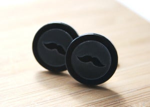Image of moustache cufflinks
