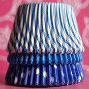 Image of Blue Love Cupcake Liner Set