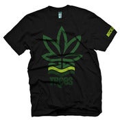 Image of TREES 4/20 T-Shirt (black/green) 