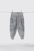Image of HOSE MIT MUSTER / BLAU 
