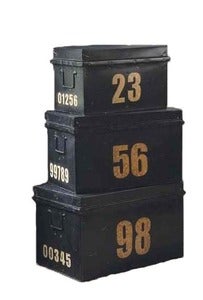 Image of Metal Stacking Trunks
