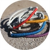 Image of Friendship Wristbands: White Leather