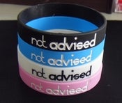 Image of Not Advised - 'Logo' Wristband [Individual]