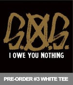Image of S.O.S. CD & HC Pride Shirt Deal White Tee