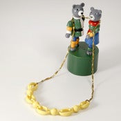 Image of NECKLACE - upcycled - yellow - chain