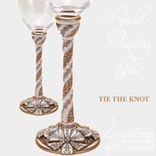 Image of Champagne Toasting Flute Tie The Knot