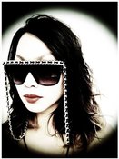 Image of LSD Fashion LAB's vintage inspired CHANEL LEATHER & CHAIN SUNGLASSES 