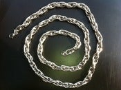 Image of 36 inch stainless steel dog chain 8mm wide