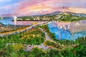 Image of Sunset over Canberra