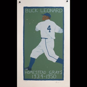 Image of Will Johnson: Buck Leonard Screen Print