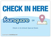 Image of Buzz Badge - "Check-In Here" Window/Door Stickers and Clings