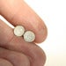 Image of sterling silver diamond dusted stud earrings