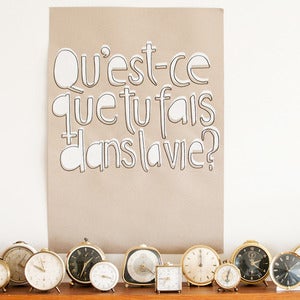 Image of Poster, Qu'est-ce que tu fais dans la vie?