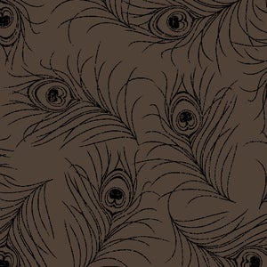Image of Floating Feather-Printed Fabric