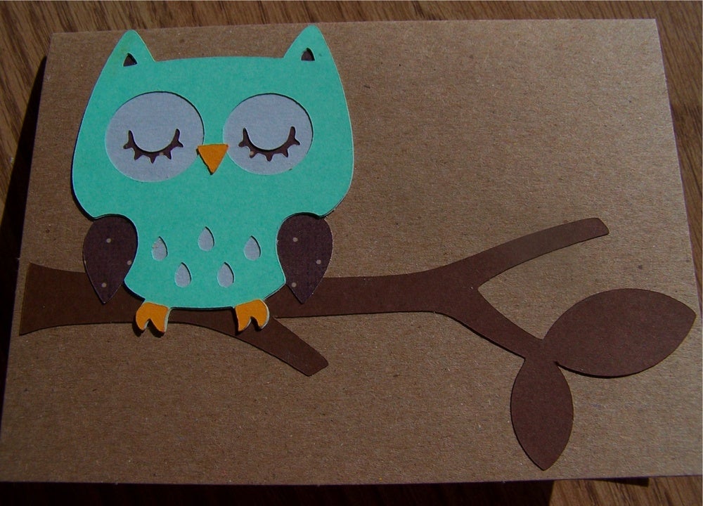 handmade owl cards