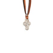 Image of Leather Chain Link Pendant Necklace