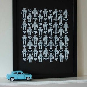 Image of Tiny Retro Robots limited edition print 