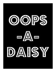 Image of 'Oops-A-Daisy' Giclee Print