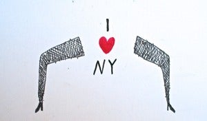 Image of I heart NY drawing by Daniel Smith