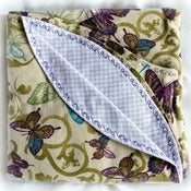 Image of Elegant Purple Butterflies Infant Car Seat Blanket