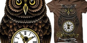 Image of Owl Golden Greed T-shirt just for boy