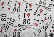 Image of I <3 S C Sticker