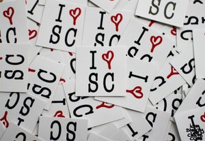 Image of I <3 S C Sticker