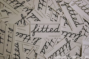 Image of fitted Sticker