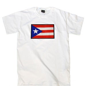 Image of Puerto Rican Flag (white)