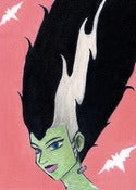 Image of Frankenbride ACEO embellished giclee print