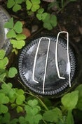 Image of wishbone earrings - Silver