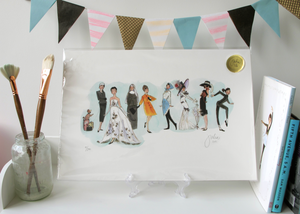 Image of Limited Edition Print: "Audrey On the Silverscreen"