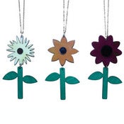 Image of Ltd. Edition Flower Necklaces made from recycled vinyl records