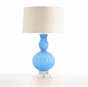 Image of Lamp in Aqua Cased Glass
