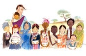 Image of For Charity: Limited Edition Print: "Audrey & the Children" (Previously Unreleased)