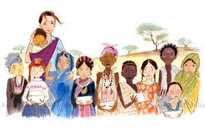 Image of For Charity: Limited Edition Print: "Audrey & the Children" (Previously Unreleased)