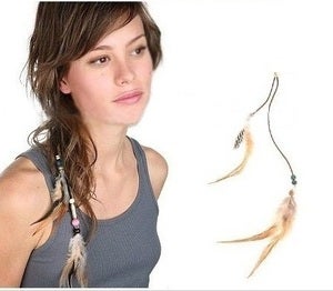 Image of SALE! "Mother Earth" Feather Hair Extension 14" Clip In
