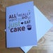 All i really want to do ... birthday card