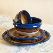 Image of 4 Piece Setting - Midnight Gold