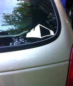 Image of Faded Industry Vinyl Die Cut Sticker (White)