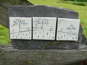 Image of Porcelain Tile Picture on Slate