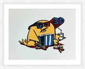 Image of ÜBER5000 "3D CHICKEN" Screen Print