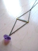 Image of Amethyst Charm Necklace