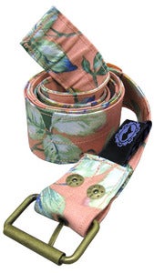 Image of X-LONG PINK FLORAL BELT