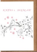 Image of **NEW** Personalised Love Bird Wedding Card