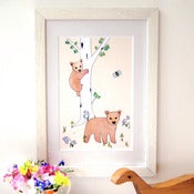 Image of Baby Bears Mounted Print