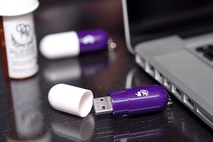Image of Rollin Rockers Purple Pill USB Drive