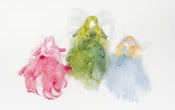 Image of Handmade Angel Woolen Figure by Jane Eyers