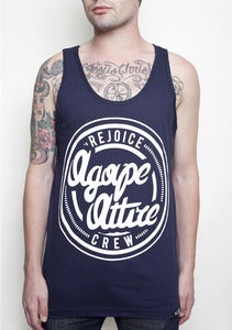 Image of "Rejoice Crew" Navy Tank