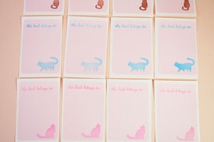 Image of Cat bookplates